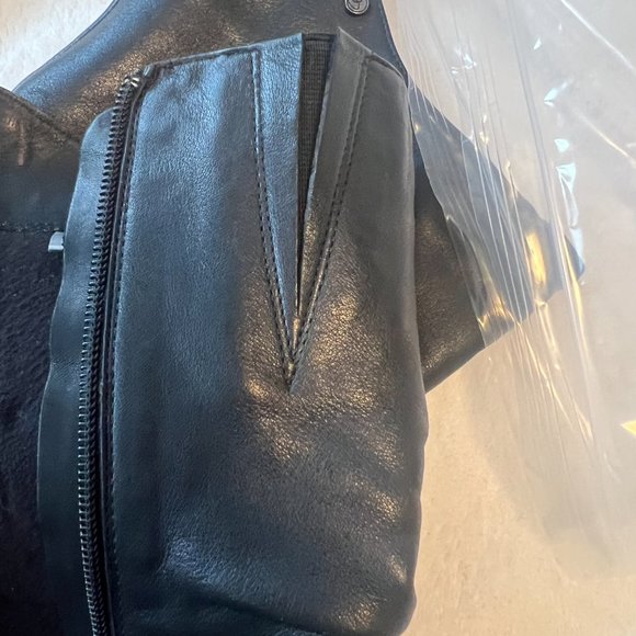 blondo heeled black boots ruched bow size 6 like new no tags - Picture 13 of 14